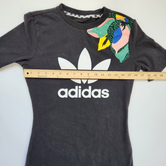 Floral Tee Dress X HER Studio London Women's Black Flowers Short Sleeve Medium - Picture 7 of 10